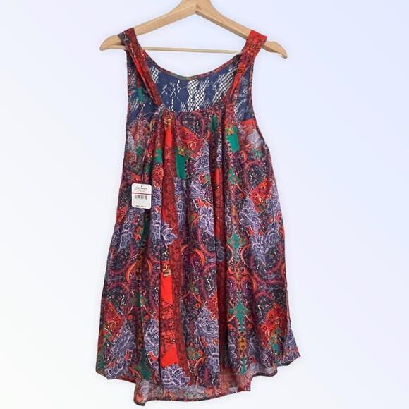 Free People Count Me In Trapeze Tunic Tank Top‎ NWT Size XS - Picture 5 of 6